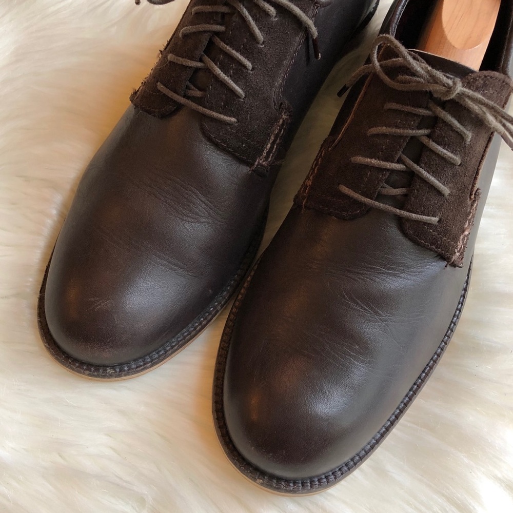 Ben Sherman Dark Brown Leather Oxfords 8 - Picture 9 of 13